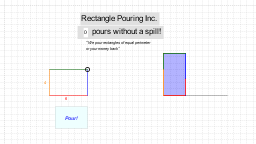 GeoGebra preview for Rectangle Pouring.