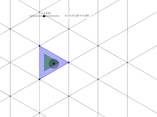 GeoGebra preview for Triangular coin probability.